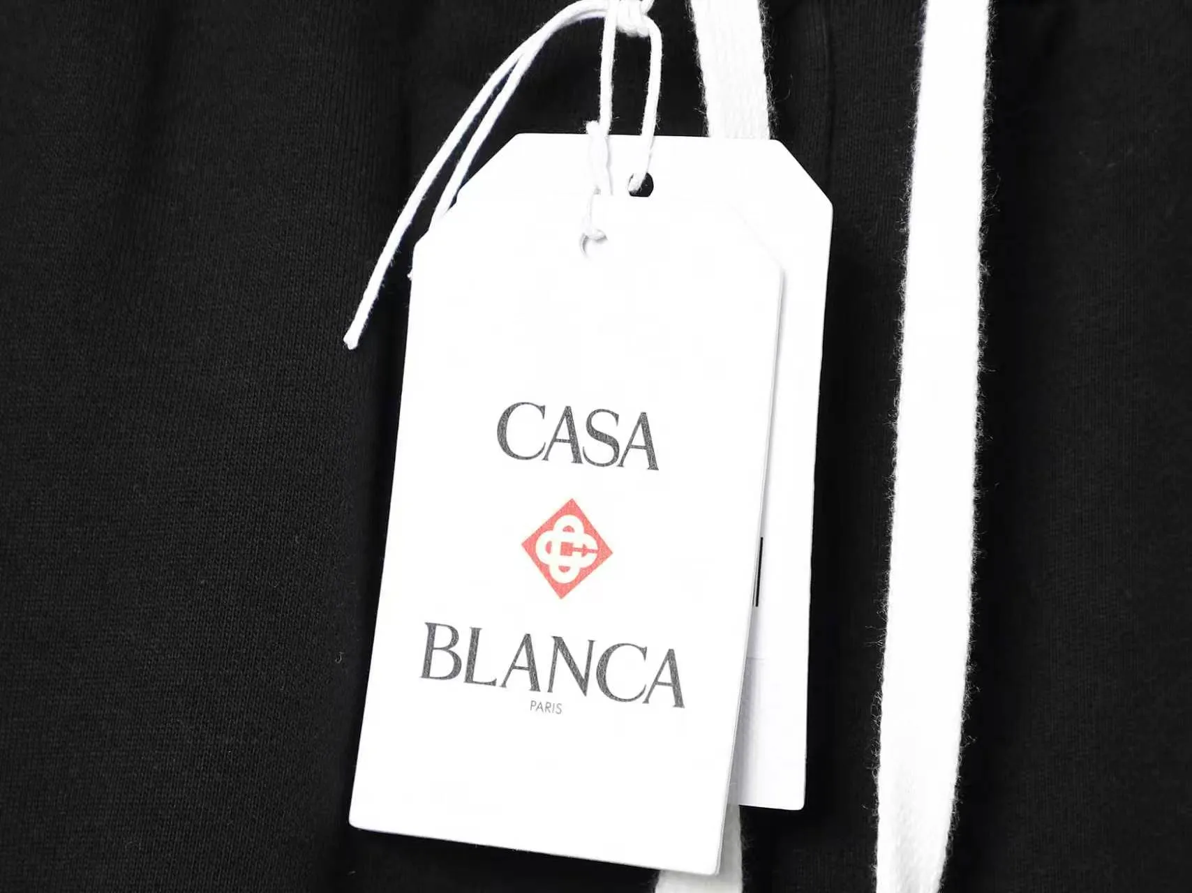 CASABLANCA Casa shorts Printing technology Original development Using gram custom terry fabric Upper body is comfortable Back pocket design Original turning details Made by domestic first-line brands Factory OEM Workmanship is impeccable Wash mark Main wheat Hang tag Complete packaging Sizes S.M.L.XL